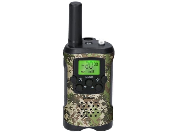 Alecto FR115CAMO, Profesjonell mobilradio (PMR), 8 kanaler, 446 MHz, 7000 m, 49 mm, 30 mm