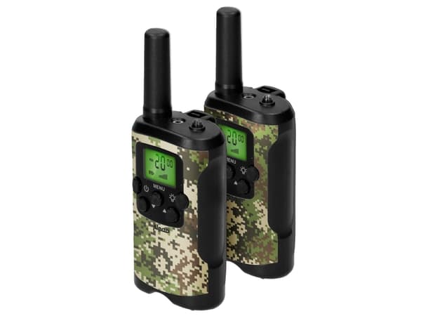 Alecto FR115CAMO, Profesjonell mobilradio (PMR), 8 kanaler, 446 MHz, 7000 m, 49 mm, 30 mm