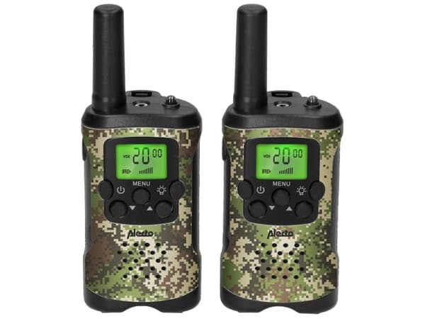 Alecto FR115CAMO, Profesjonell mobilradio (PMR), 8 kanaler, 446 MHz, 7000 m, 49 mm, 30 mm