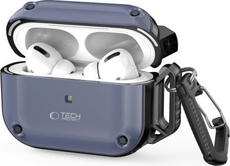 Tech-Protect TECH-PROTECT ROUGH HOOK APPLE AIRPODS PRO 1 / 2 STEEL BLUE