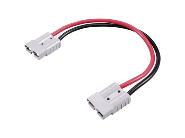 TRU COMPONENTS TC-12195676 Förlängningskabel för högströms batterikontakt 300 mm 600 V 50 A Svart, röd 1 st