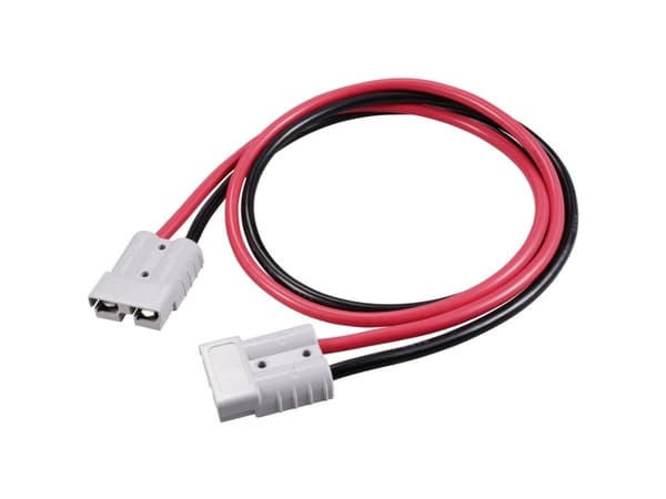 TRU COMPONENTS TC-12195680 Suurvirtainen akkuliitännän jatkokaapeli 1 M 600 V 50 A Musta, punainen 1 kpl