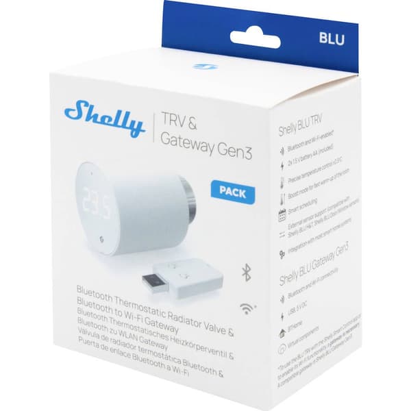 Shelly BLU TRV + BLU Gateway Gen3 - Smart radiator thermostat