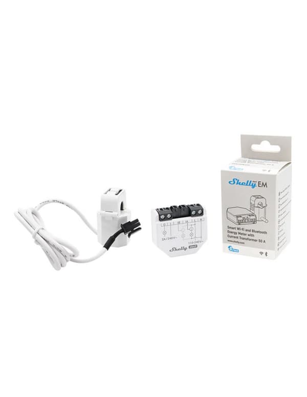 Shelly EM Gen3 + 50A CT - WiFI 1-phase energy meter