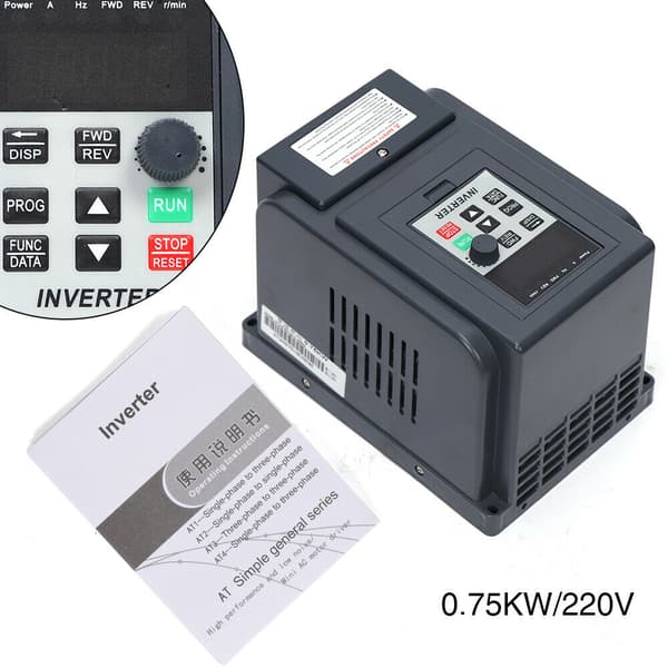 Variabel Frekvensomformer, 0,75 kW Effekt, PWM Kontrol, Robuste Beskyttelsesfunktioner