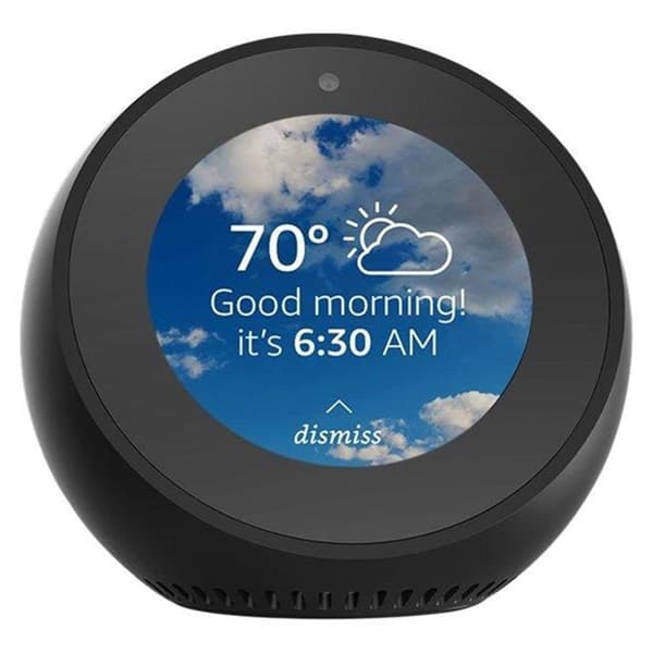 Amazon Echo Spot - Smart skjerm med 2,8" berøringsskjerm og Alexa - Svart