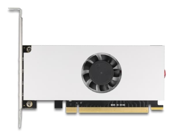 Delock PCI Express x16 -kortti 4 x USB 20 Gbps USB Type-C Quad Channel -kortiksi tuulettimella ja jäähdytyselementillä matalassa profiilissa