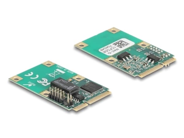 DeLOCK 95268, Mini PCI Express, RJ-45, 0,25 m, Kina, Hankontakt, Honkontakt