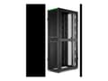 Miniatyrbilde 2 av 5: APC NetShelter SX Gen 2 - Rack skap - 2258H x 600W x 1070D mm, med sider - står på gulv - svart - 48U - 19" - TAA-samsvar