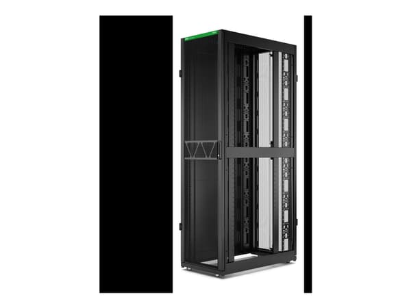 APC NetShelter SX Gen 2 - Rack skap - 2258H x 600W x 1070D mm, med sider - står på gulv - svart - 48U - 19" - TAA-samsvar