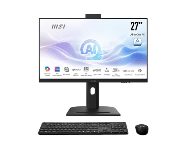 MSI Modern AM273QP AI 1UM, 68.6 cm (27"), Wide Quad HD, Intel Core Ultra 7, 32 GB, 1 TB, Windows 11 Pro