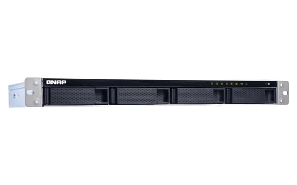 QNAP TS-431XeU NAS Rack (1U) Annapurna Labs Alpine AL-314 8 GB DDR3 0 TB QNAP QTS Svart, Rostfritt stål