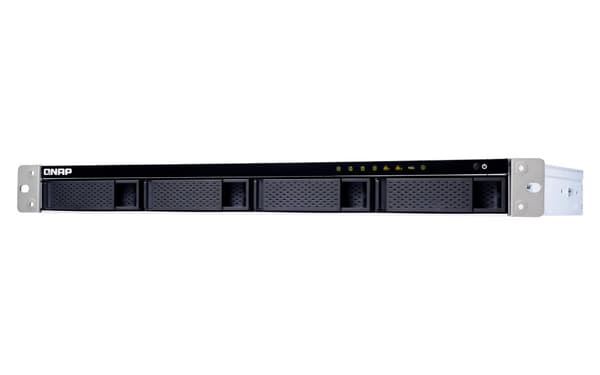 QNAP TS-431XeU NAS Rack (1U) Annapurna Labs Alpine AL-314 8 GB DDR3 0 TB QNAP QTS Svart, Rostfritt stål
