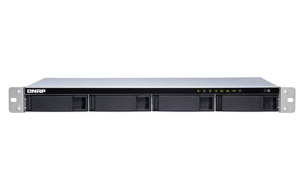 QNAP TS-431XeU NAS Rack (1U) Annapurna Labs Alpine AL-314 8 GB DDR3 0 TB QNAP QTS Svart, Rostfritt stål