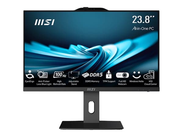 MSI PRO AP242P 14M 691EU - Alt-i-ett Core i3 i3-14100 / inntil 4.7 GHz - RAM 8 GB - SSD 512 GB - NVMe - UHD Graphics 730 - IEEE 802.11ax (Wi-Fi 6E),