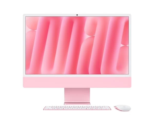 Apple iMac , 59,7 cm (23.5"), 4.5K Ultra HD, Apple M, 16 GB, 256 GB, macOS Sequoia Rosa