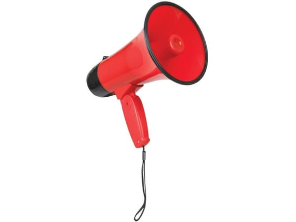 Denver MGP-107R Megafon med holdesele, Optagefunktion, Integreret lyd
