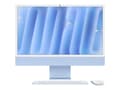 Pikkukuva 5 / 5: Apple iMac 24-inch with Retina 4.5K display: M4 chip with 10-core CPU and 10-core GPU, 16GB, 256GB SSD - Blue, 59.7 cm (23.5"), 4.5K Ultra HD, Apple