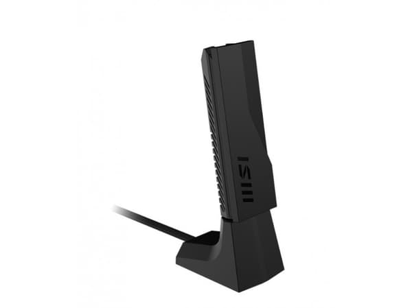 MSI BE6500 WiFi7 USB Stick - Dongle, USB Type-A, USB 3.2 Gen 1 (3.1 Gen 1), Hankoppling, Svart, 111 mm, 33 mm