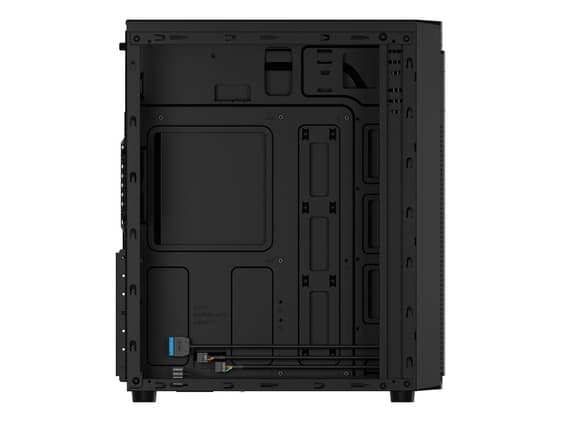 NATEC Aracanta, Midi Tower, PC, Sort, ATX, micro ATX, Mini-ITX, Acrylonitrilbutadienstyren, Metal, 16,4 cm