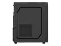 Miniatyrbild 4 av 5: NATEC Aracanta, Midi Tower, PC, Sort, ATX, micro ATX, Mini-ITX, Acrylonitrilbutadienstyren, Metal, 16,4 cm