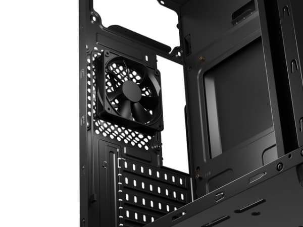 NATEC Aracanta, Midi Tower, PC, Sort, ATX, micro ATX, Mini-ITX, Acrylonitrilbutadienstyren, Metal, 16,4 cm