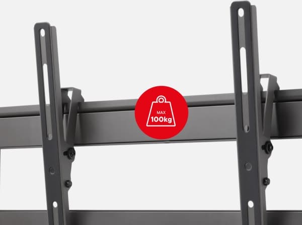 One For All Dynamic Line WM5620, 106,7 cm (42"), 2,54 m (100"), 100 x 100 mm, 600 x 400 mm, -7,5 - 7,5°, Sort