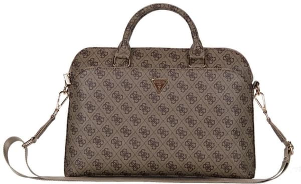 Guess PU 4G Triangle Logo Taška na Notebook 13/14/15&amp;#039;&amp;#039; Brown