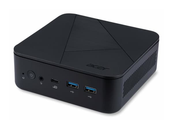 Acer Veriton NUC VN1502G-12N0U - Barebone - mini-PC 1 x N-series N100 / upp till 3.4 GHz - RAM 4 GB - SSD 128 GB - UHD Graphics - IEEE 802.11ax (Wi-F