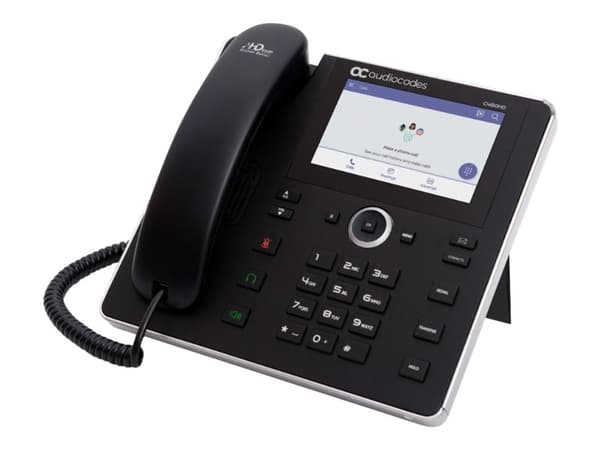 AudioCodes C450HD - VoIP-telefon - med Bluetooth-grensesnitt med anrops-ID - treveis anropskapasitet - SIP, RTP, SRTP, SDP, SIP over TLS, RTCP-XR, SI