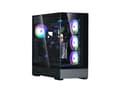 Pikkukuva 4 / 5: Zalman P40 Prism Musta, Midi Tower, PC, Musta, ATX, micro ATX, Mini-ITX, Muovi, Teräs, Karkaistu lasi, Lisää