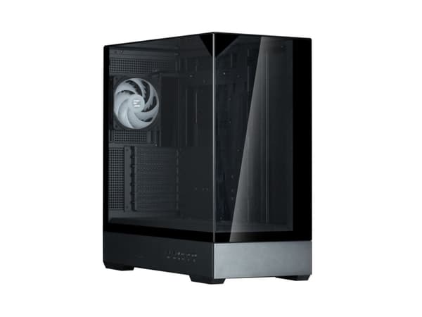 Zalman P40 Prism Musta, Midi Tower, PC, Musta, ATX, micro ATX, Mini-ITX, Muovi, Teräs, Karkaistu lasi, Lisää