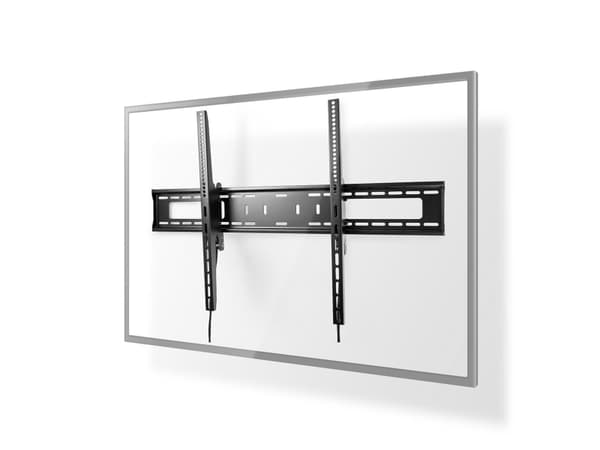 Nedis TVWM2170BK, 2,54 m (100"), 200 x 200 mm, 900 x 600 mm, 0 - 15°, Stål, Svart Svart