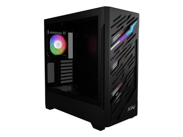 XPG STARKER AIR BTF, Midi Tower, PC, Svart, ATX, EATX, micro ATX, Mini-ITX, SPCC, Härdat glas, Spela