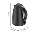 Miniatyrbild 6 av 8: WMF Stelio 0413020072 vattenkokare 1,7 l 2400 W Svart