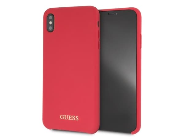 Guess GUHCI65LSGLRE iPhone Xs Max red hard case Silicone