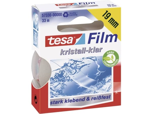 TESA 57330, 33 m, Transparent, 19 mm, 1 styck