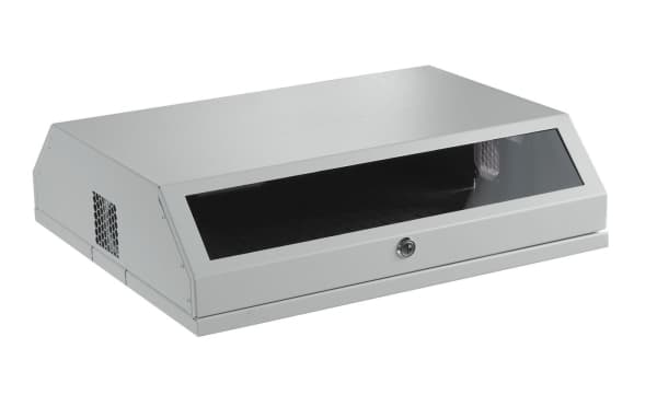 Lanview by Logon - Rack skap - 3U (Rotatable) + 5U (Horizontal), 537 x 475mm, slim - veggmonterbar - hvit - 8U - 19"