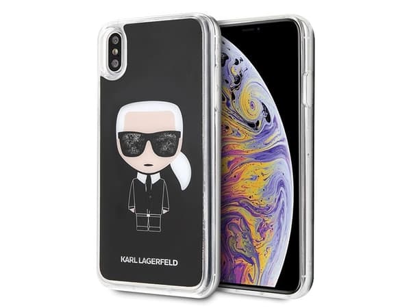 Karl Lagerfeld KLHCI65ICGBK iPhone XsMax black/black Iconic Glitter