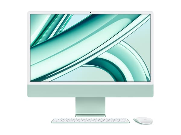 Apple iMac 24-inch with Retina 4.5K display: M4 chip with 10-core CPU and 10-core GPU, 16GB, 512GB SSD - Green, 59.7 cm (23.5"), 4.5K Ultra HD, Apple Vihreä