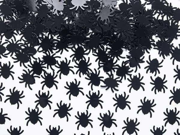 PartyDeco KONS23, Irtokonfetti, Musta, 1 väriä, Eläin, Spider, Halloween