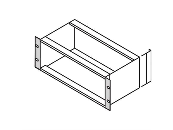 SCHROFF SCHROFF EuropacPRO 19 tekstiilitiivisteen pidike, tyyppi F, 4 HU