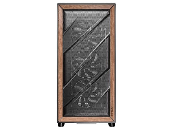 Antec FLUX SE, Midi Tower, PC, Svart, Trä, ATX, EATX, ITX, micro ATX, Plast, Stål, Trä, Spela