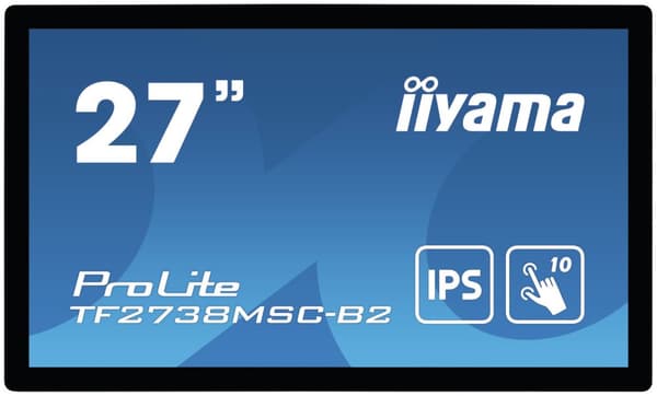 iiyama ProLite TF2738MSC-B2 platta pc-skärmar 68,6 cm (27") 1920 x 1080 pixlar Full HD LED Pekskärm Flera användare Svart