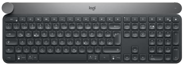 Logitech 920-008496 tangentbord Universal Trådlös RF + Bluetooth QWERTZ tyska Svart, Grå