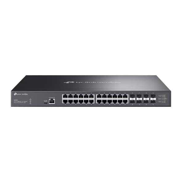 TP-Link Omada SX3832 nätverksswitchar hanterad L2/L2+ 10G Ethernet (100/1000/10000) 1U Svart Svart