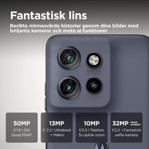 Motorola edge 50 Neo 16,1 cm (6.36") Dubbla SIM-kort Android 14 5G USB Type-C 8 GB 256 GB 4310 mAh Grå