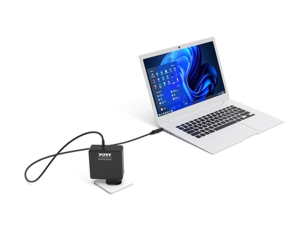 Port Designs 900007B-EU, Laptop, Indoor, 100-240 V, 50/60 Hz, 90 W, 19.5 V Svart