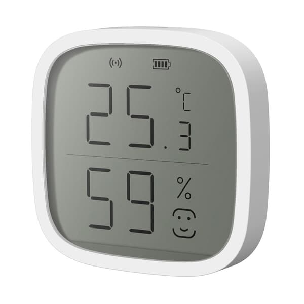 Älykäs lämpötila- ja kosteusanturi, jossa on Zigbee ja digitaalinen näyttö