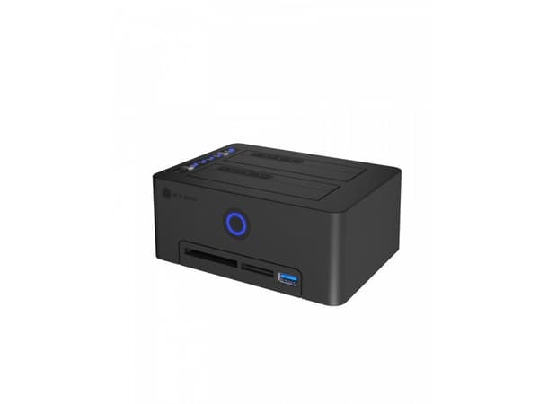 ICY BOX IB-1233CL-CR Kloonausasema 2,5" SSD/HDD-levylle (IB-1233CL-CR)